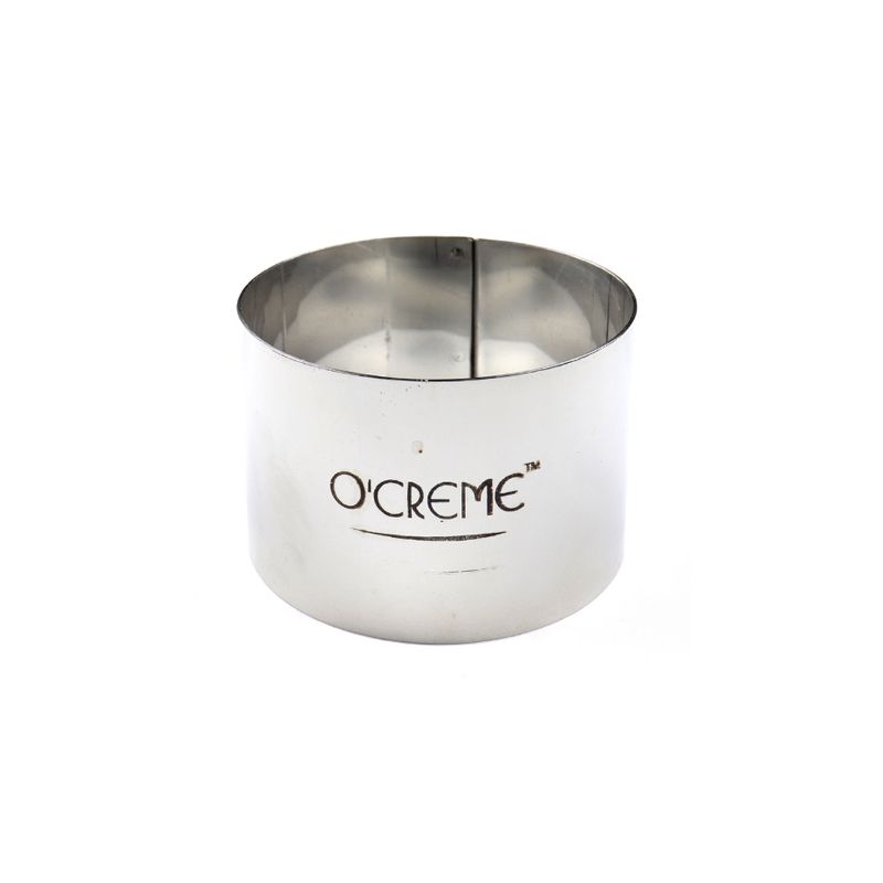 O'Creme Cake Ring, Stainless Steel, Round, 2-9/16 Inch Diameter x 1-1/2 Inch High, 1 of 4