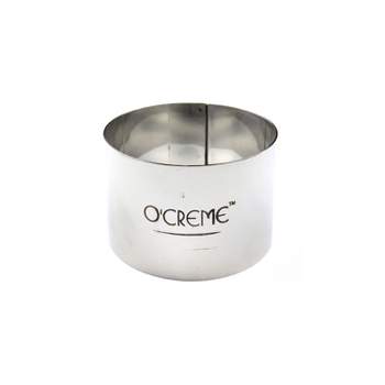 O'Creme Cake Ring, Stainless Steel, Round, 2-9/16 Inch Diameter x 1-1/2 Inch High