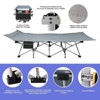 SKONYON Heavy Duty Camping Cot with Mattress, Foldable Steel Frame Bed for Outdoor, Travel, Office Naps, and Guest Use - 4 of 4