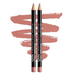 NYX PROFESSIONAL MAKEUP Slim Lip Pencil (858 Nude Pink ) Long-Lasting Creamy Lip Liner | Sharpenable (PACK OF 2) - 1 of 4