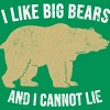 Adult Design By Humans I Like Big Bears And I Cannot Lie Bear Silhouette By Wholesome T-Shirt - 2 of 2
