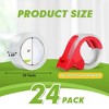 Itopfox Heavy Duty Clear Packaging Tape for Shipping, Moving, and Sealing, Includes 24 Rolls and 4 Dispensers, Strong Adhesive for Secure Packing - 2 of 4