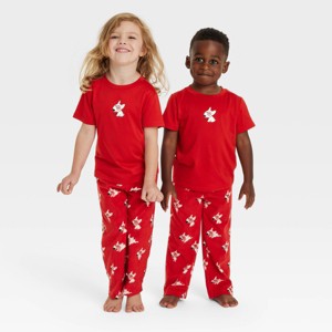 Toddler Bullseye Matching Family Pajama T-shirt - Wondershop™ Red - 1 of 4