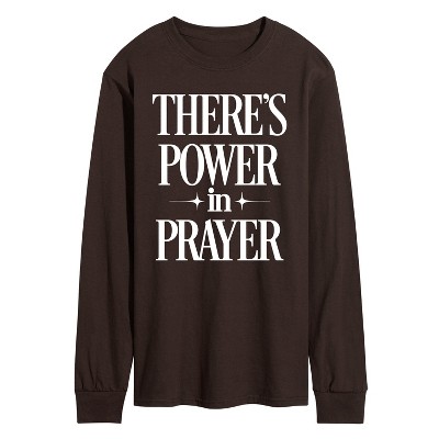 Men's - Instant Message - There's Power In Prayer Long Sleeve Graphic T-Shirt