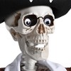 Yescom 5.4 Ft Halloween Pirate Captain Skeleton Life Size Human Bone Movable Joints - 3 of 4