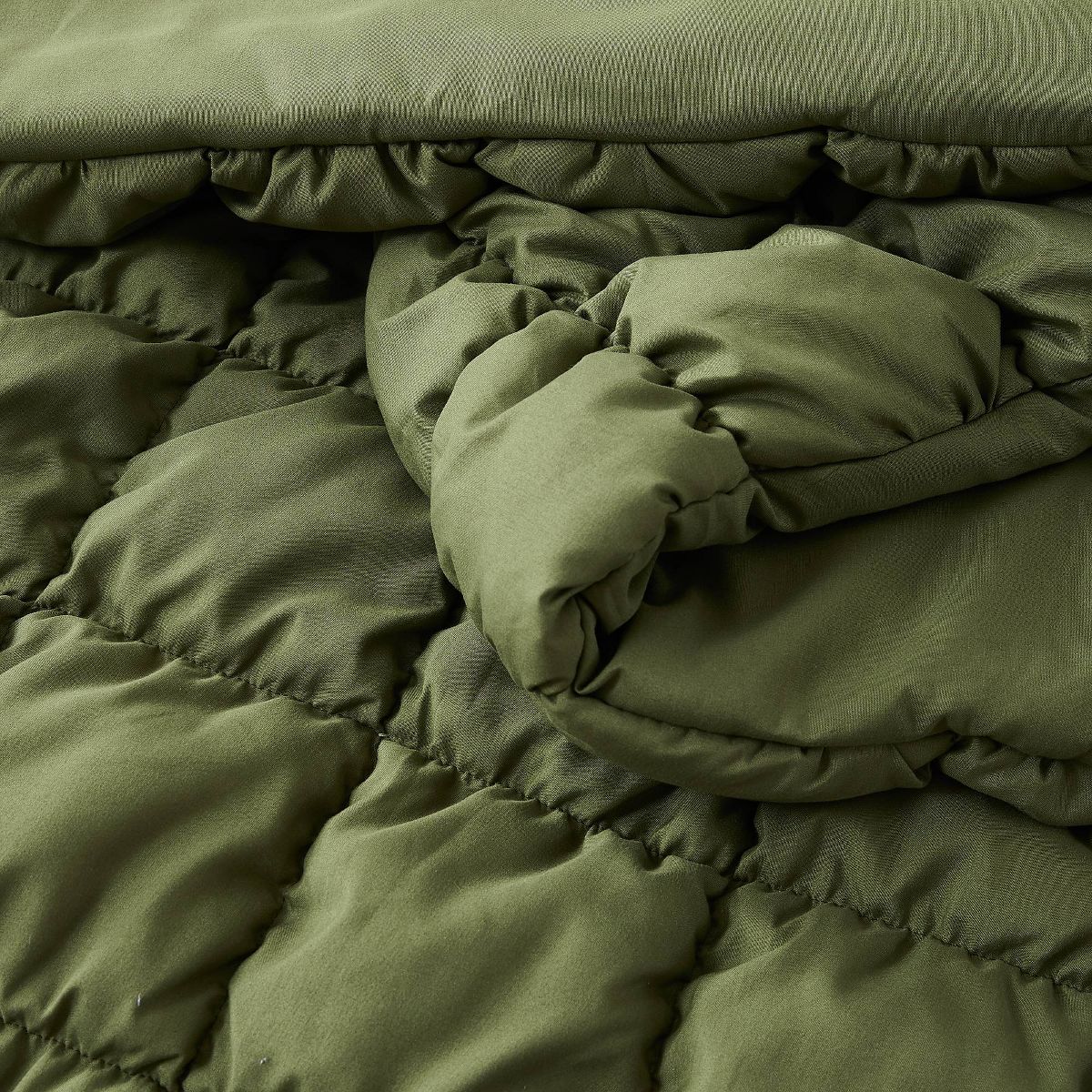 Lush Decor Full/Queen Puff Bed Blankets Green 3pc set - thumbnail 6