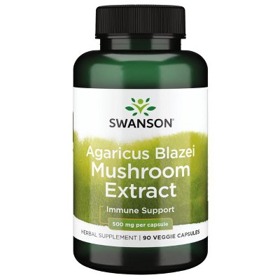 Swanson Agaricus Blazei Mushroom Extract 500 mg 90 Veg Caps.