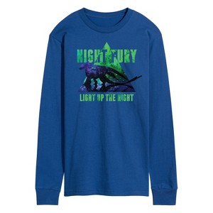 Men's - How to Train Your Dragon - Night Fury Light Up The Night Long Sleeve Graphic T-Shirt - 1 of 4