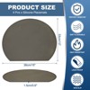Unique Bargains Silicone Heat Resistant Waterproof Oil Proof Semicircle Placemats - 2 of 4