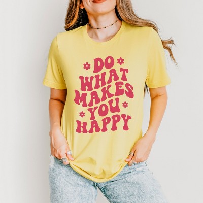 Simply Sage Market Makes You Happy Flowers Short Sleeve Tee