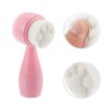 Unique Bargains Soft Silicone Synthetic Fiber Wool Cleansing Brush Cat's Paw 4.45"x1.69" 1 Pc - 3 of 4