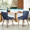Vynxaria Navy Blue Dining Chairs - Set of 2 for Modern Elegance - 4 of 4