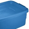 Rubbermaid Roughneck Tote 3 Gallon Storage Container, Heritage Blue (6 Pack) - 3 of 3