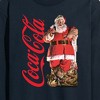 Men's - Coca-Cola - Vintage Santa With Presents Long Sleeve Graphic T-Shirt - 2 of 4