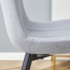 NicBex Modern Dining Chairs Set of 4, Comfy Widened Cushion Faux Leather Seats, Metal Legs for Kitchen/Office/Bedroom - 4 of 4