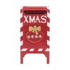 TopComfy Decorative Holiday Scene Props Christmas Decoration Festive Red Iron Christmas Mailbox Holiday Decoration for Garden, Red, 13"*10"*26.75" - 4 of 4