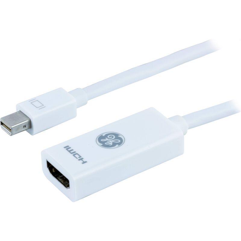 GE Mini DisplayPort to HDMI Adapter, Supports Full HD 1080P and 4K UltraHD - White, 5 of 7