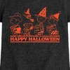 Girls' - Peanuts - Orange Happy Halloween Fitted Short Sleeve Graphic T-Shirt - 2 of 4