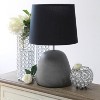 Round Concrete Table Lamp with Shade - Simple Designs - image 3 of 4