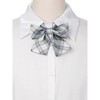 INSPIRE CHIC Women's Pre-tied Plaid Adjustable Elastic Band Casual Bow Ties - 4 of 4