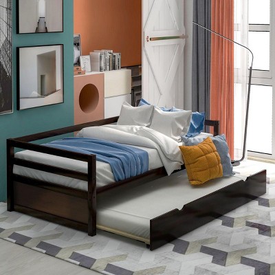 Streamdale Daybed with Trundle Frame Set, Twin Size, Espresso