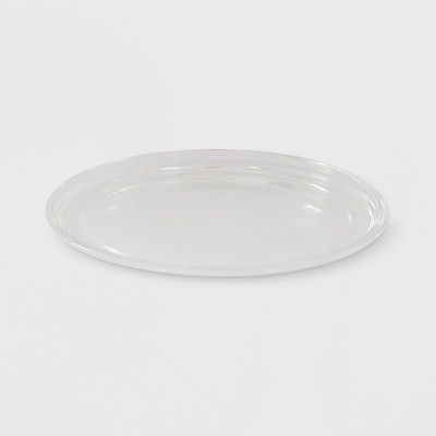 glass candle plate