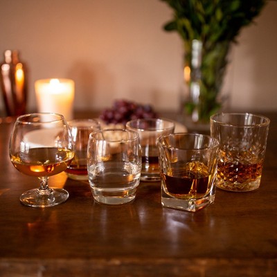 Libbey 12 Oz Clear Glass Assorted Drinkware Set, 6-Piece