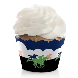 Big Dot of Happiness Kentucky Horse Derby - Horse Race Party Decorations - Party Cupcake Wrappers - Set of 12 - 1 of 4