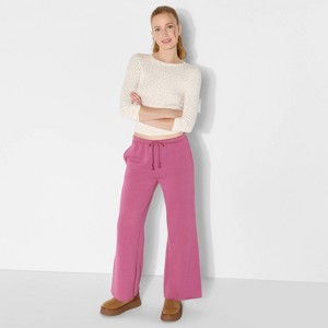 Women's Mid-Rise Wide Leg Sweatpants - Wild Fable™ - 1 of 3