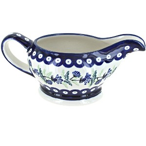 Blue Rose Polish Pottery 1258 Zaklady Gravy Boat - 1 of 1