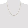 Black Bow Jewelry 0.85mm 14k Yellow Gold Diamond Cut Solid Cable Chain Necklace - 2 of 4