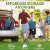 HTUTWOO Beach Collapsible Wagon Cart, Heavy Folding Utility Cart, 300L Capacity, Duty 350 lbs, with Big All-Terrain Beach Wheels & Drink Holders - 2 of 4
