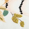 20"x20" Pumpkins Square Throw Pillow Cover Green/Ivory - Rizzy Home: Canvas Cotton, Pet Friendly with Hidden Zipper - 4 of 4