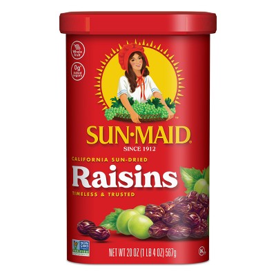 Sun-Maid California Sun-Dried Raisins Canister - 20oz