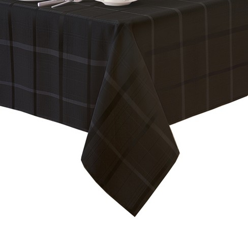 Cool 60 x 102 oval tablecloth Elegance Plaid Stain Resistant Tablecloth 60 X 102 Oblong Black Elrene Home Fashions Target