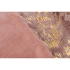 Luxury Chinchilla Faux Fur Gilded Dust Pink Pillow (20 In. x 20 In.) - 2 of 4