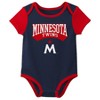 MLB Minnesota Twins Infant Boys' 3pk White Bodysuit - 4 of 4