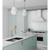 Progress Lighting Latham 1-Light Pendant, Vintage Gold, White Art Glass, Steel, 14" Width, 19.75" Height. - 2 of 3