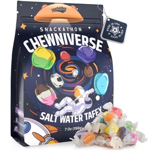 Snackathon Salt Water Taffy Assorted Mix, Chewniverse, 7 Ounce - 1 of 4