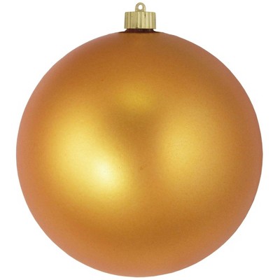 Christmas by Krebs Matte Imperial Gold Shatterproof Christmas Ball Ornament 8" (200mm)