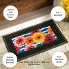 Evergreen Spring Gerbera Bouquet Textured Sassafras Indoor Outdoor Switch Doormat 1'10"x10" Multicolored - 4 of 4