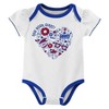 NFL New York Giants Infant Girls' 3pk White Bodysuit - image 2 of 4