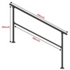 Hand Rails for Outdoor Steps, Wrought Iron Railing, Exterior Hand Railing for Steps, Porch Railing Kit - 2 of 4
