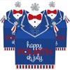 Big Dot of Happiness 4th of July - Treat Box Party Favors - Independence Day Goodie Gable Boxes - Set of 12 - 2 of 4