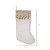 FIONECA The Holiday Aisle? 19" White Chevron Sequin Christmas Stocking - 2 of 4