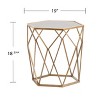 Joelle Geometric Accent Table - Gold - SEI - 4 of 4