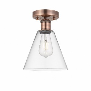 Berkshire - 1 Light Semi-Flush Mount In Industrial Style-10.75 Inches Tall and 8 Inches Wide - 1 of 1