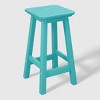 WestinTrends Malibu 24" All Weather Hdpe Outdoor Patio Square Backless Counter Stool - 4 of 4
