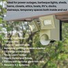 IQ America Motion Security Flood Light, Battery-Powered, 700 Lumen LED, Wall/Eave Mount for Shed, Storage, Attic, Garage, Grill Light, Champagne - 2 of 4