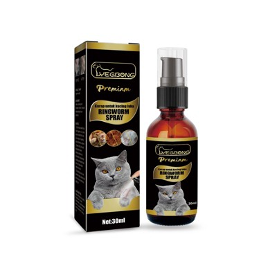 Paaaawaters Cat Ringworm Spray: A topical anti-itch spray for pets to remove mites and relieve cat dandruff and skin irritation.